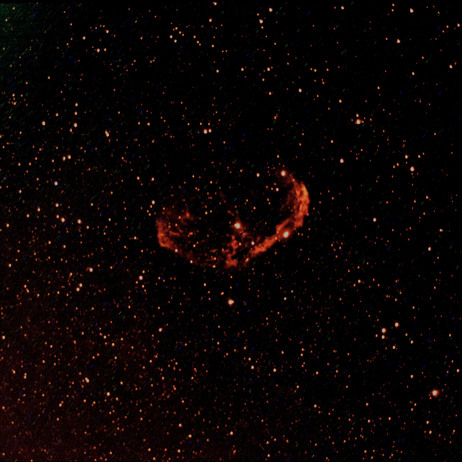 Stack 15frames 1367s Crescent Nebula