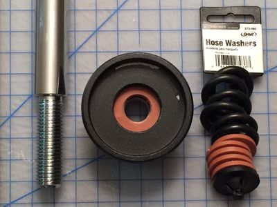 Celestron Advanced VX: Counterweight bar, locknut, and hose washers