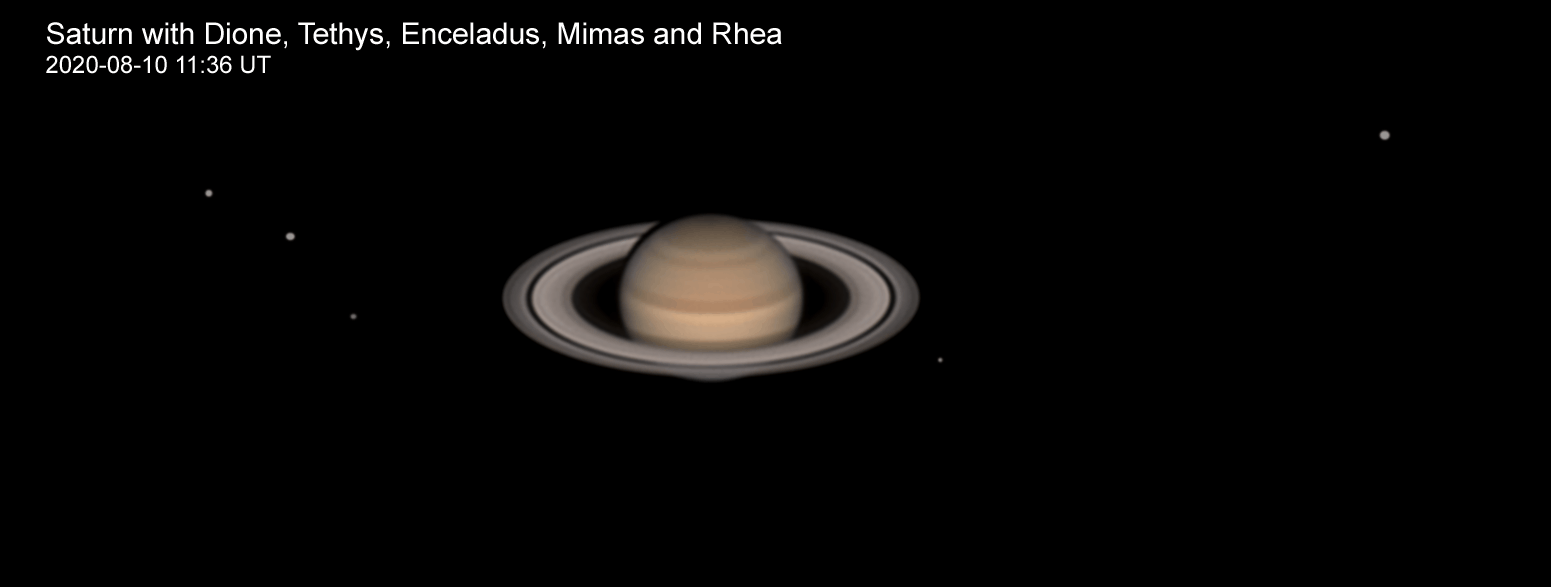 Saturn with moons orbiting animation - Solar system - Photo Gallery -  Cloudy Nights