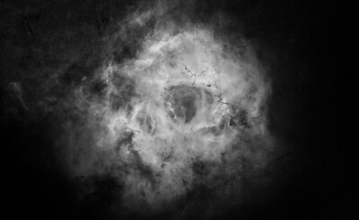 Rosette Nebula in Ha With No Stars