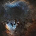 NGC 7822 in Hubble Palette