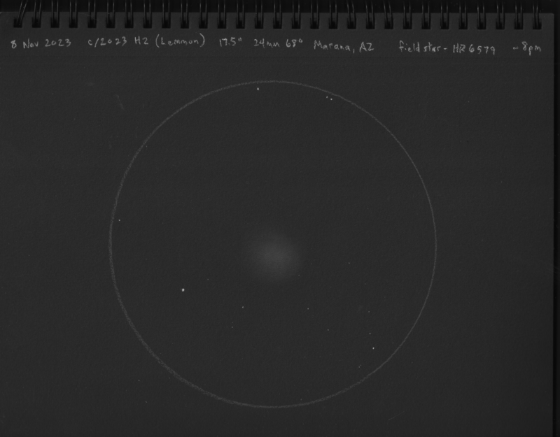 11 8 23 Comet C/2023 H2 (Lemmon)