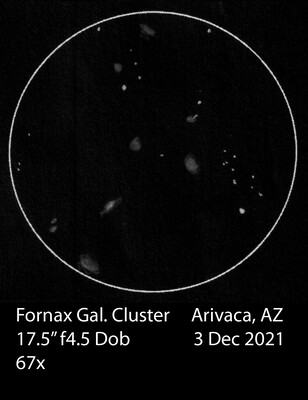 Low alt galaxies- NGC 1365, 1097, 55, Fornax Cluster, & more - Sketching -  Cloudy Nights