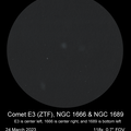 03 24 23 comet E3 And galaxies Sm