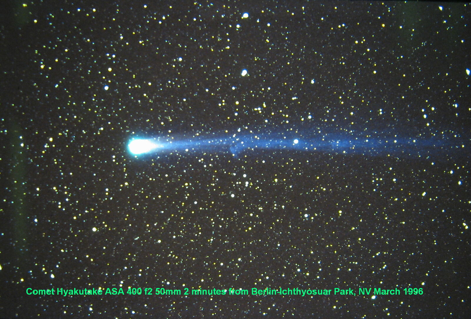Comet Hyakutake March 1996 Comet Hyakutaki Photo Gallery Cloudy