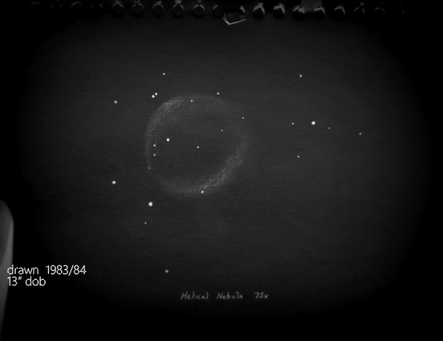 ngc 7293 sketched 30 years ago