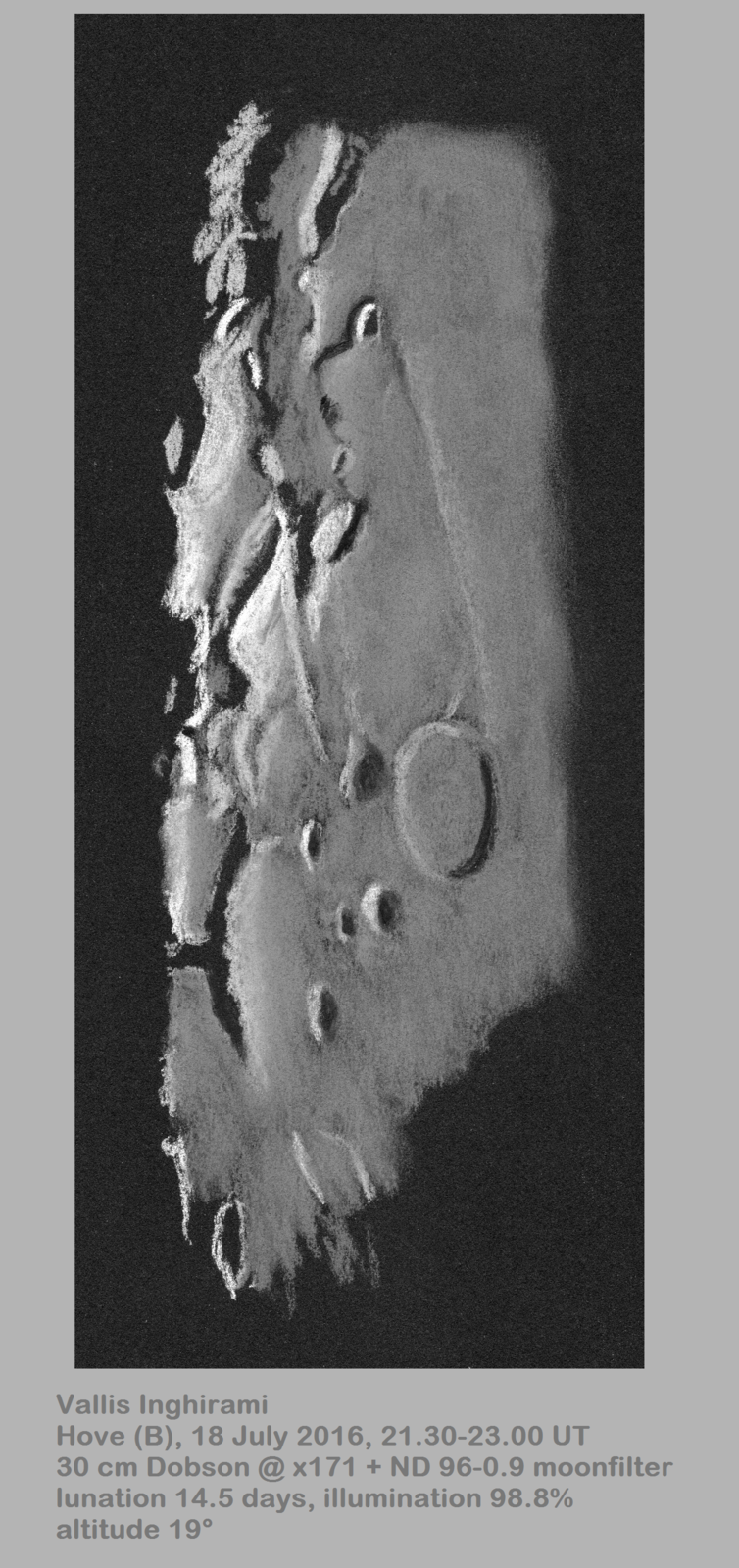 Lunar 097: Vallis Inghirami (Orientale basin ejecta)