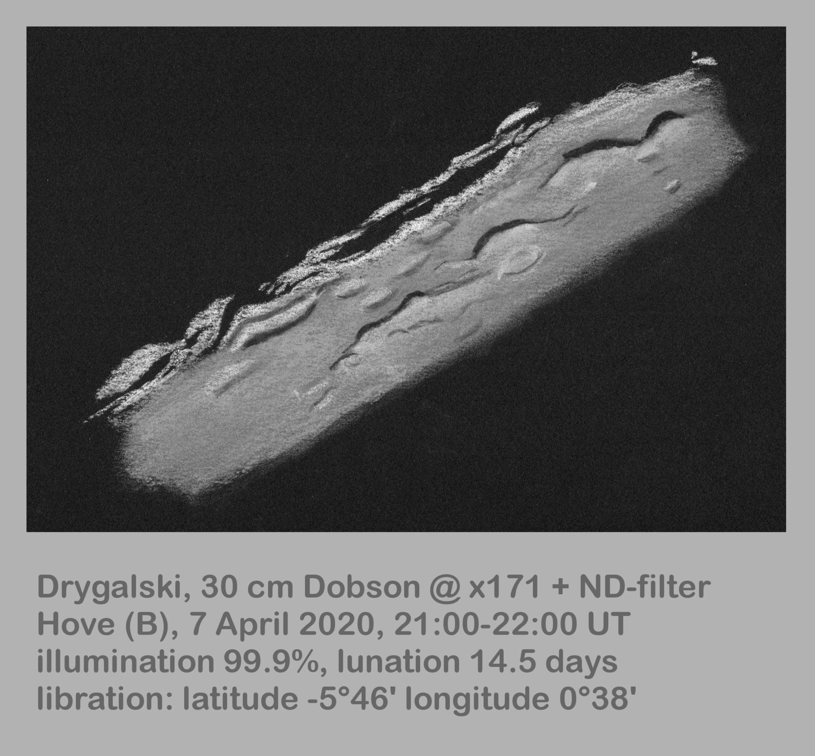 Lunar 094: Drygalski (large South Pole-region crater)