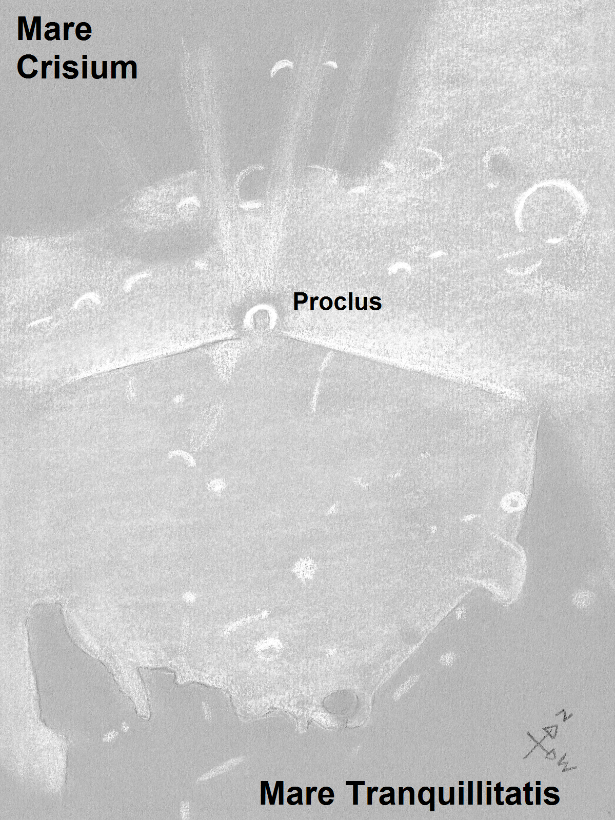 Lunar 012: Proclus (oblique-impact rays)