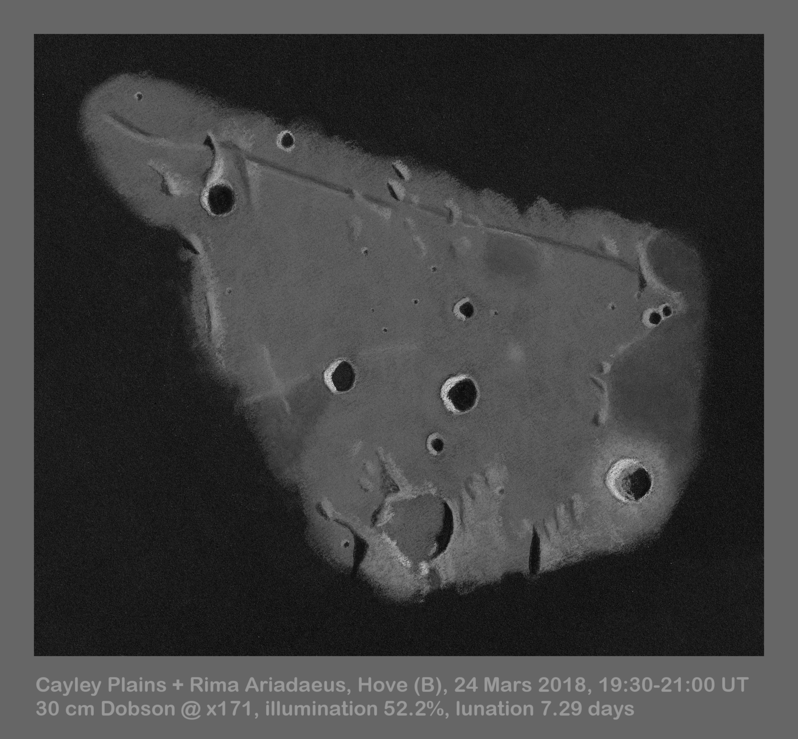 Lunar 050: Cayley Plains (light, smooth plains of uncertain origin)