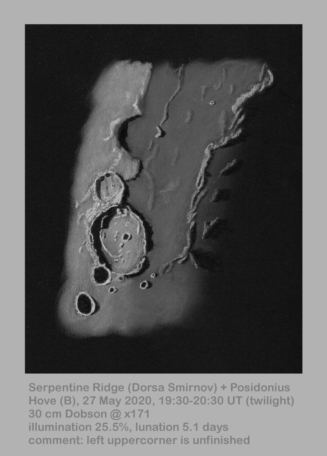 Lunar 033: Dorsa Smirnov (basin inner-ring segment)