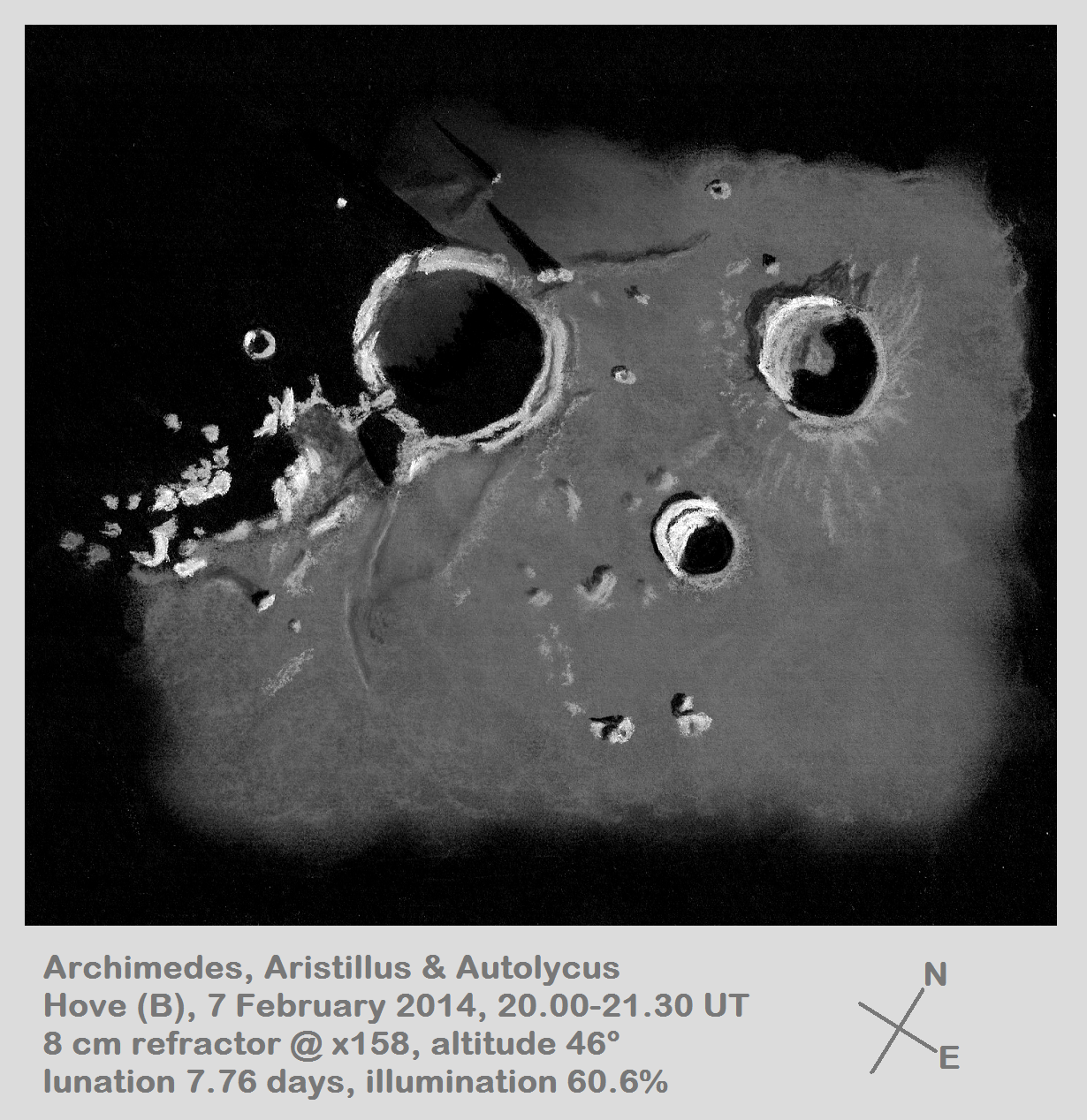 Lunar 027: Archimedes (large crater lacking central peak)