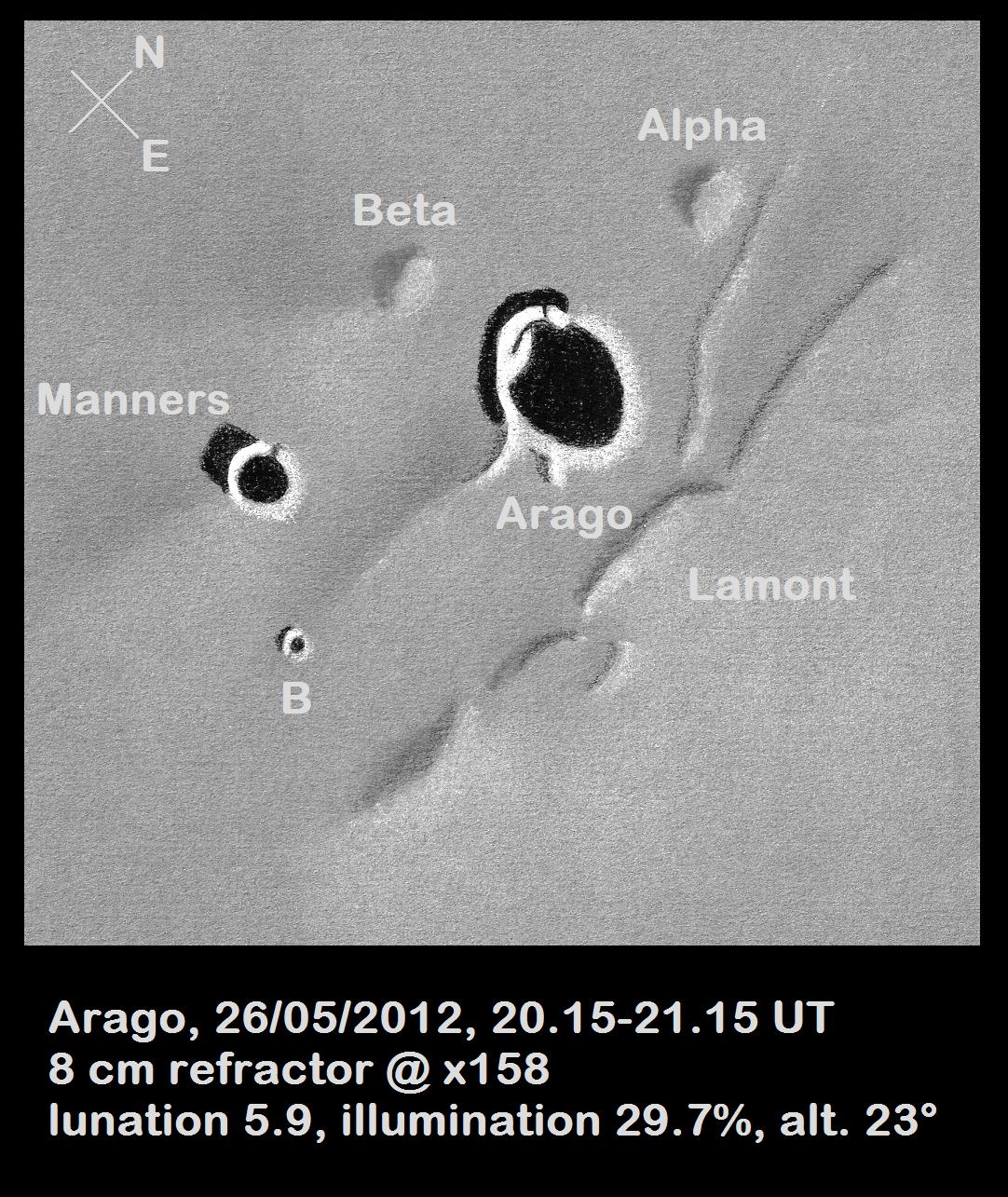 Lunar 032: Arago Alpha & Beta (volcanic domes)