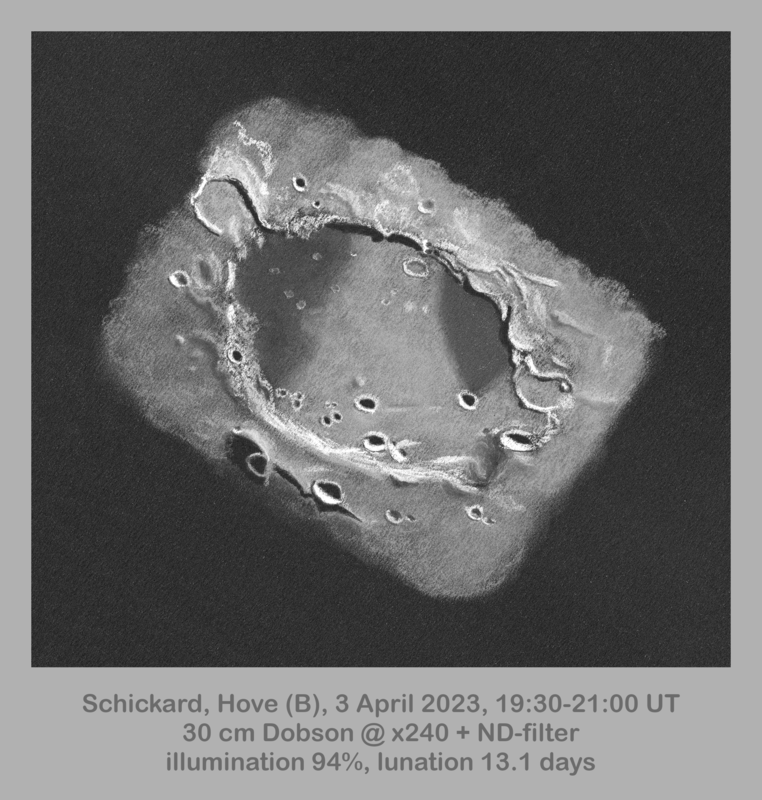 Lunar 039: Schickard (crater floor with Orientale basin ejecta stripe)