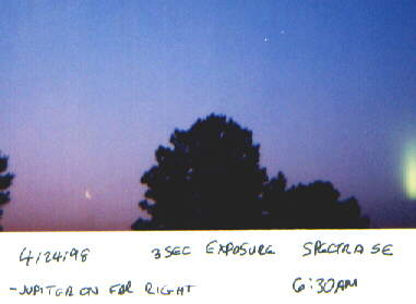1998 Venus Jupiter Conjunction