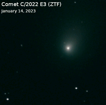 Comet C/2022 E3 (ZTF)   01-14-23 GIF Cropped/Resized