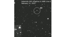 Asteroids (64) Angelina, (468) Lina, (3726) Johnadams  02-12-23  GIF
