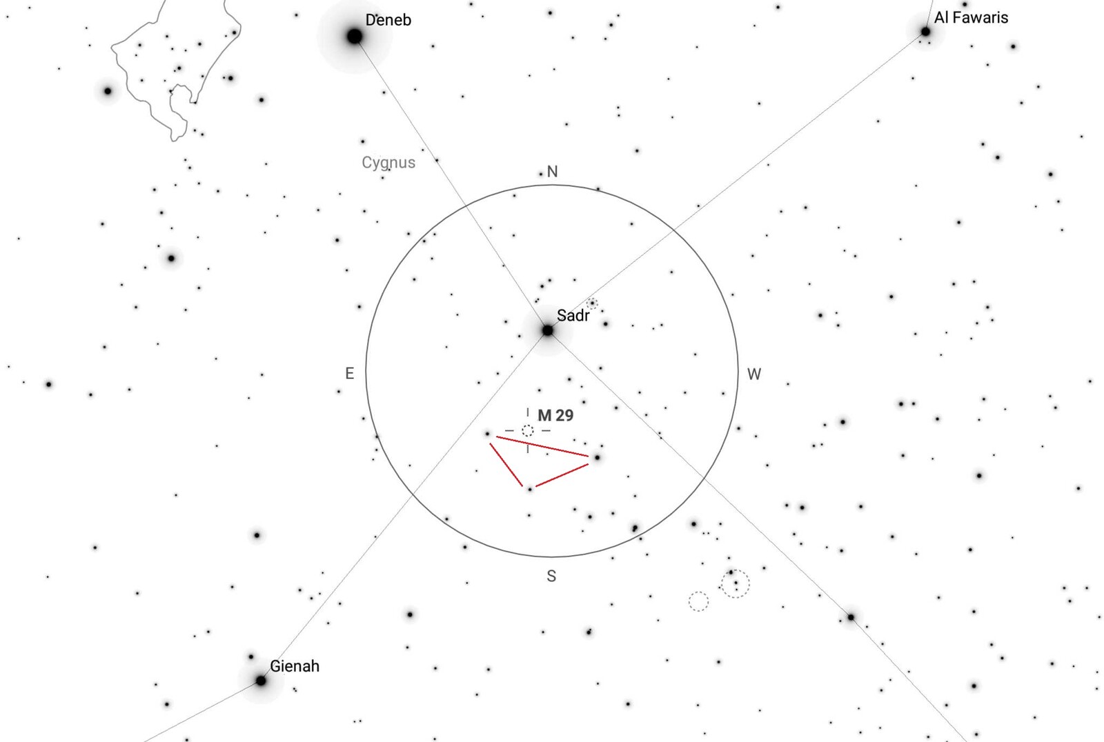 M29 Finder    Cygnus