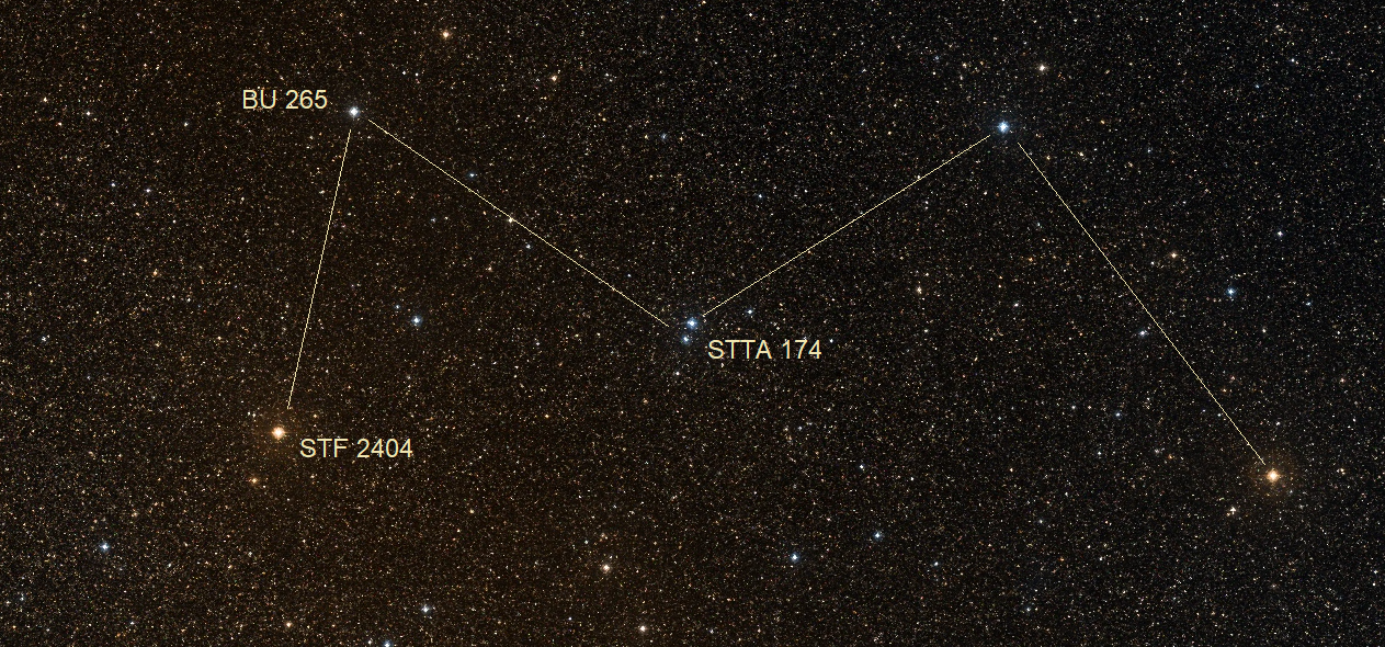 W Asterism Near NGC 6709
