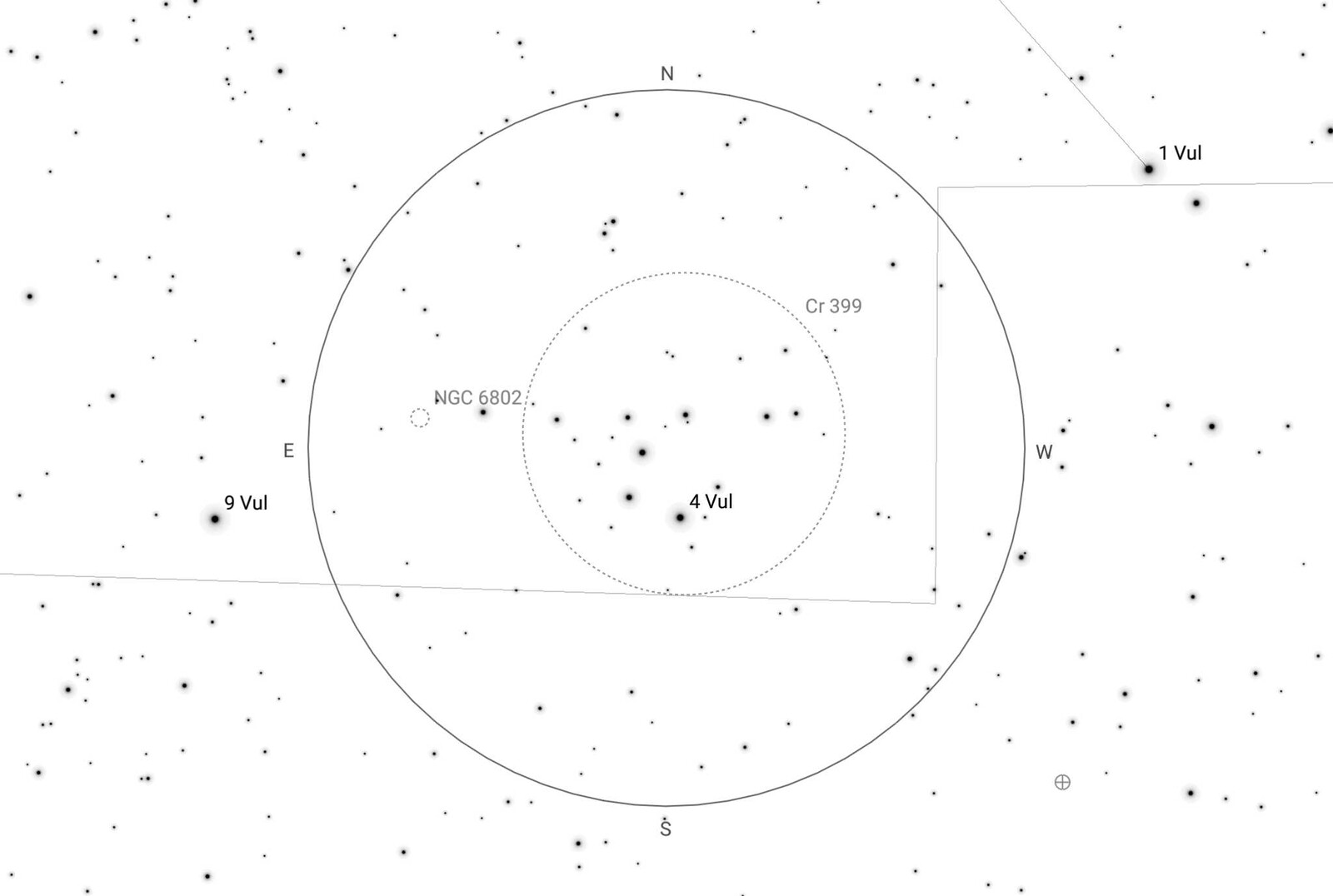 Brochi's Cluster SkySafari Chart