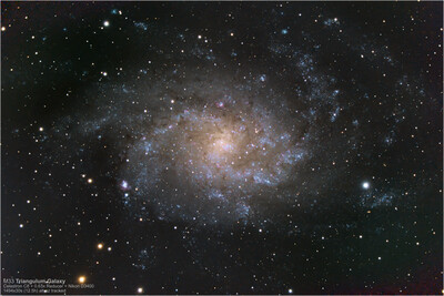 M33 - alt-az imaged with Celestron C8 and Nikon D3400