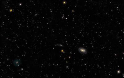 NGC 4725 incl LoTr5 2600 D5300 L RGB blend LE OIII ST8 1D Rot