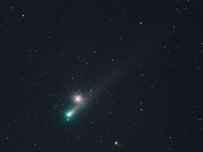 Comet Leonard and M3 - good bye