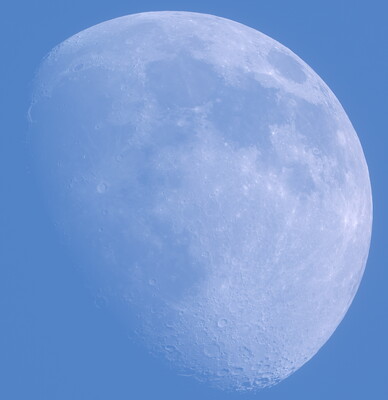 Moon In The Pale Blue Sky, April 23rd, 2021
