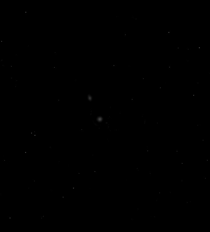 M51 visual In 10 inch reflector