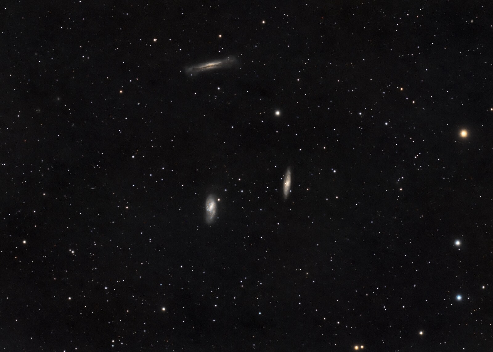 Leo Triplet First LRGB Light with ASI 294MM Pro