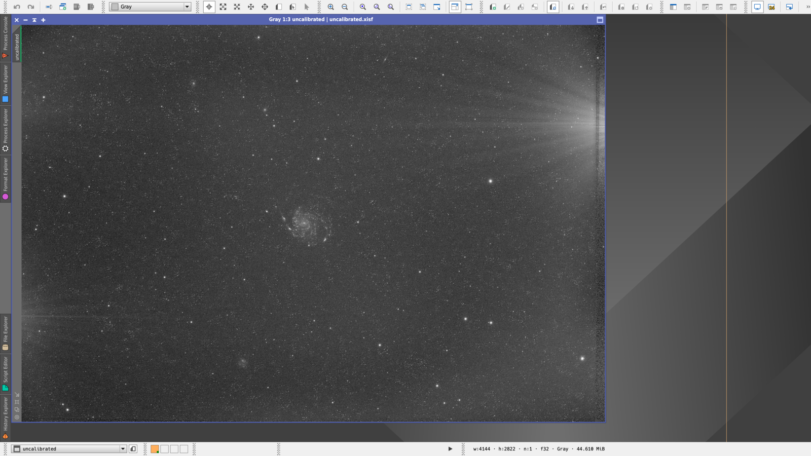 m101 H uncalibrated stack