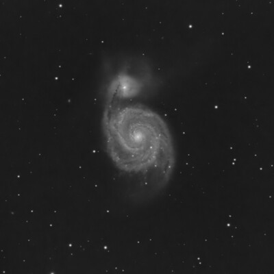 10 minutes of Luminance on M51