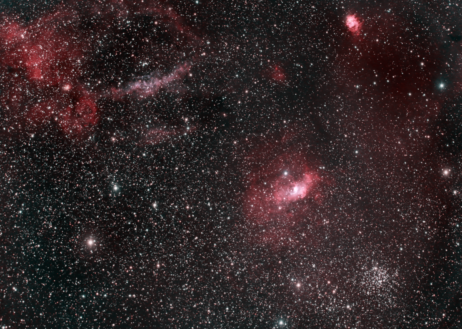 Crescent nebula hyperstar and Nova Cass 2021