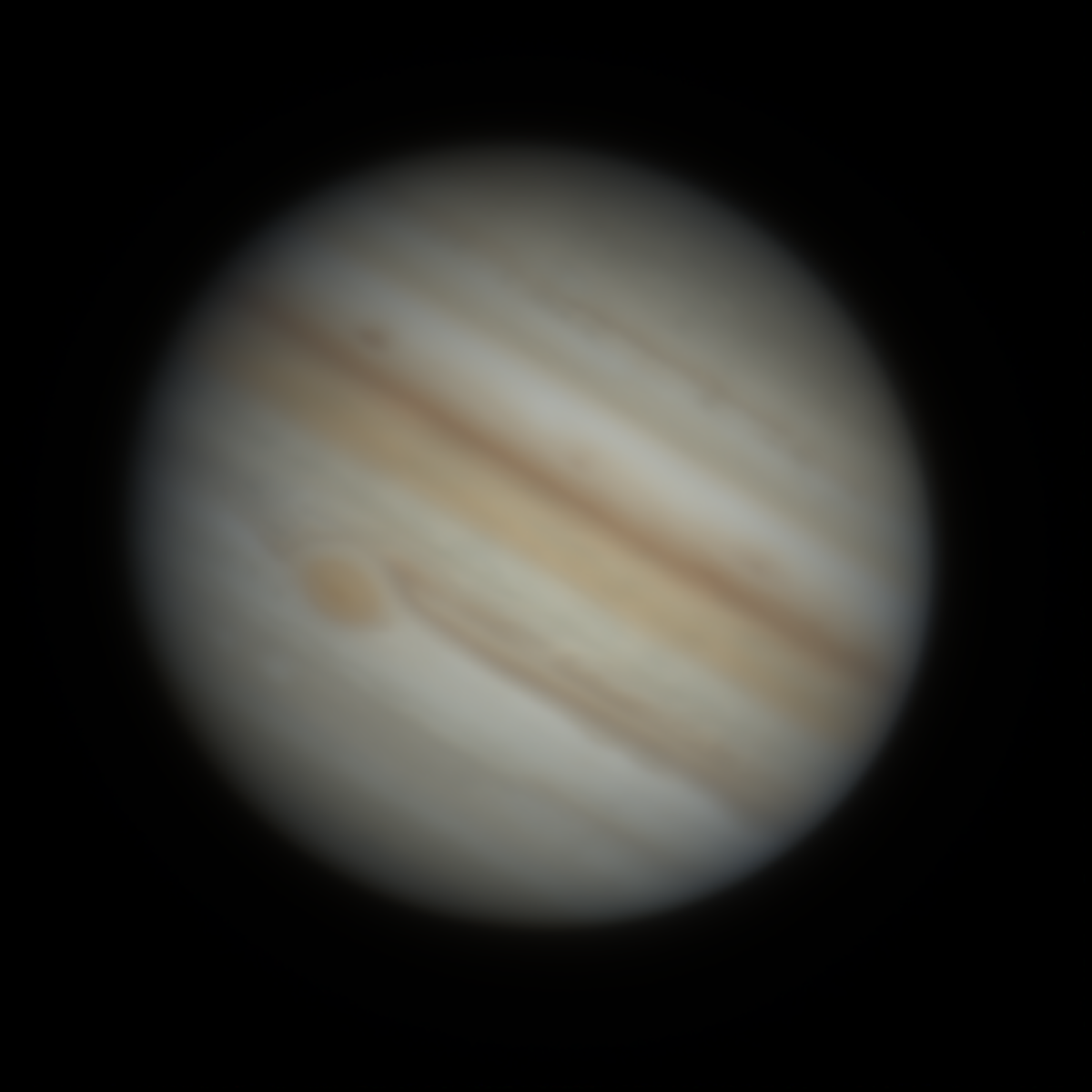 Jupiter at 200 fps, 7 Oct 2021, 6000 frames