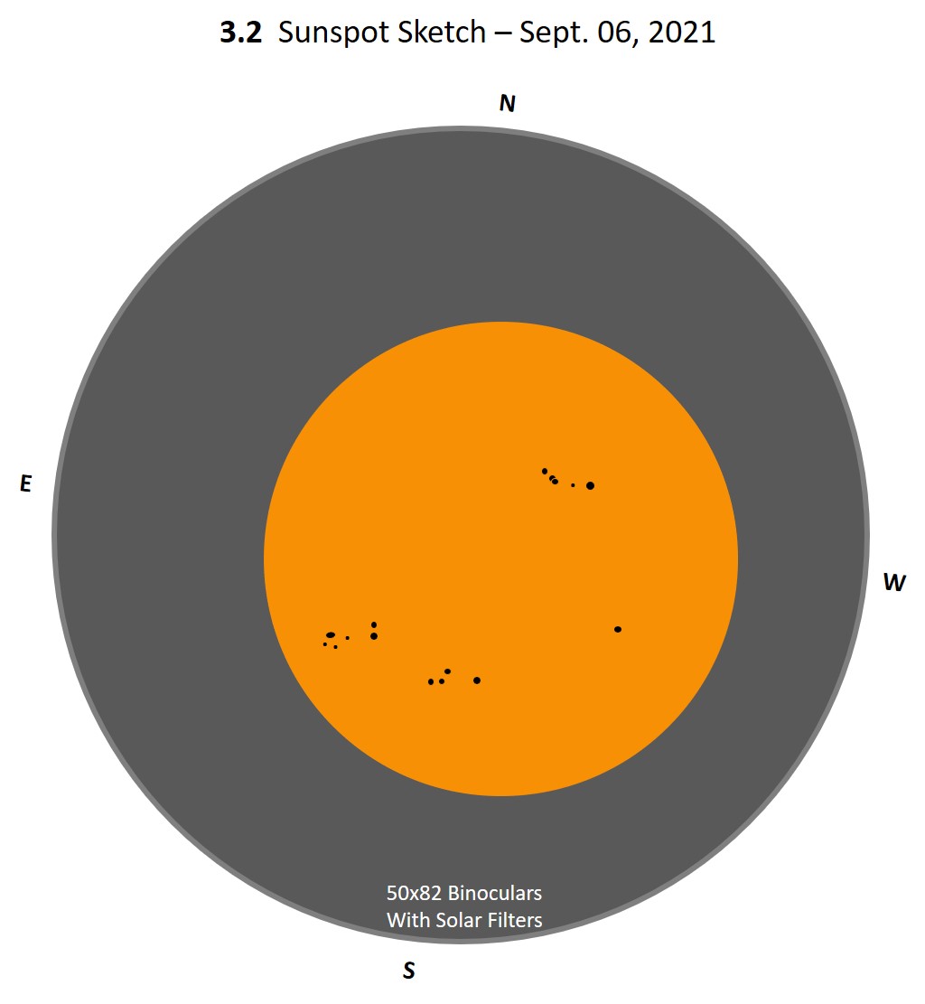 Sunspot Sketch Sept 6, 2021