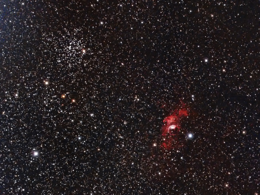 M52 And NGC7635   13 Sept 2019
