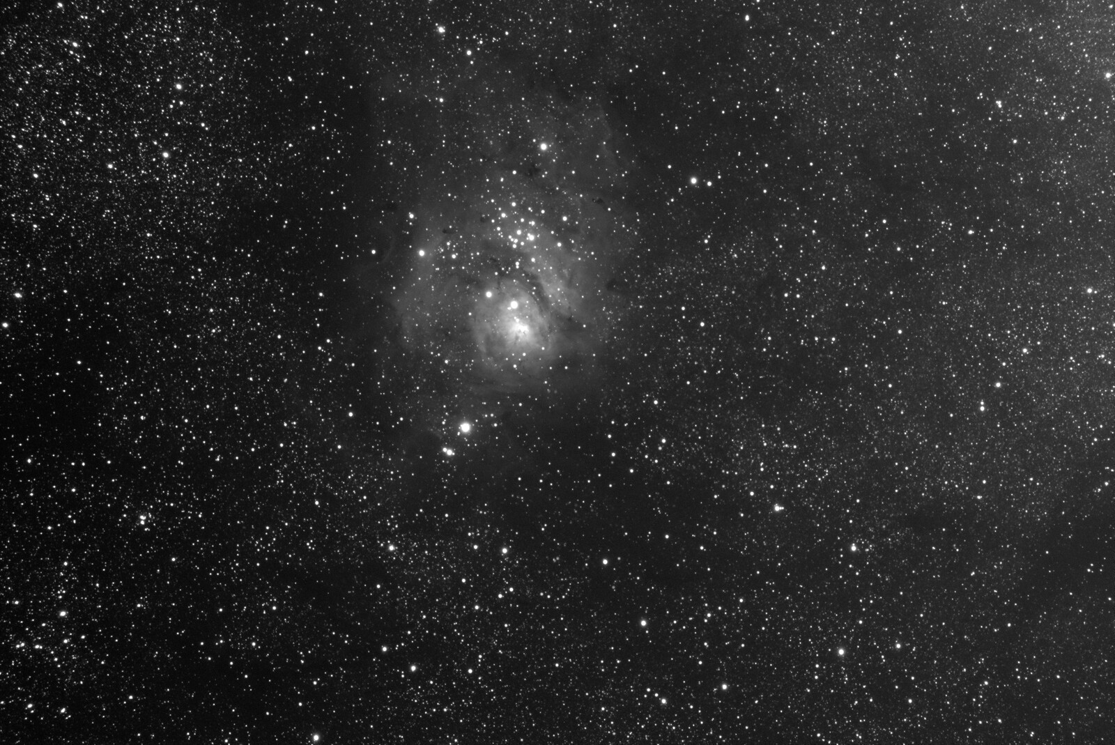 M8 Lagoon Nebula Mono 30 July 2021