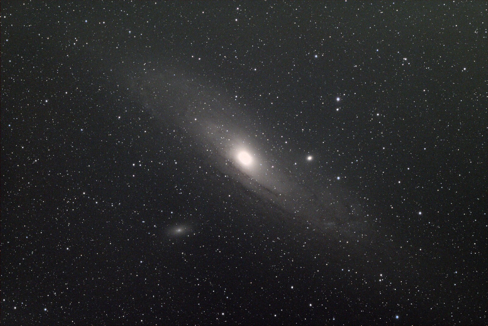 M31 Andromeda Galaxy 13 Aug 21 Driveway Liberty Hill Raw
