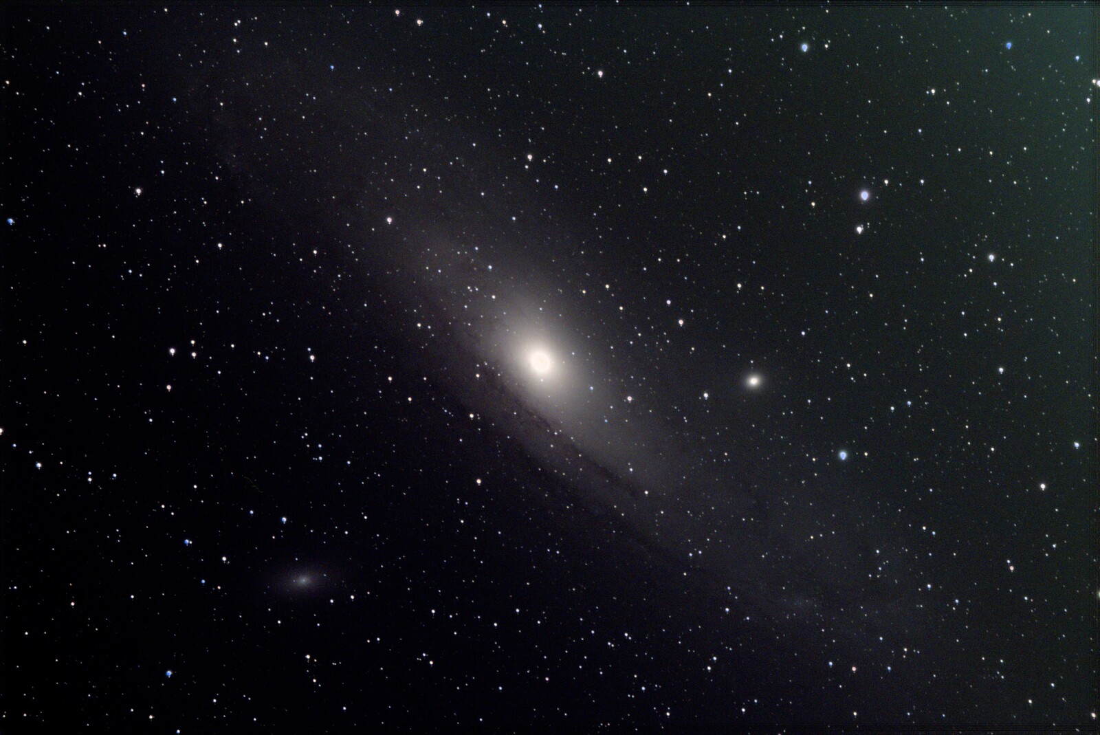 M31 Andromeda Galaxy Colored Raw 30 July 2021