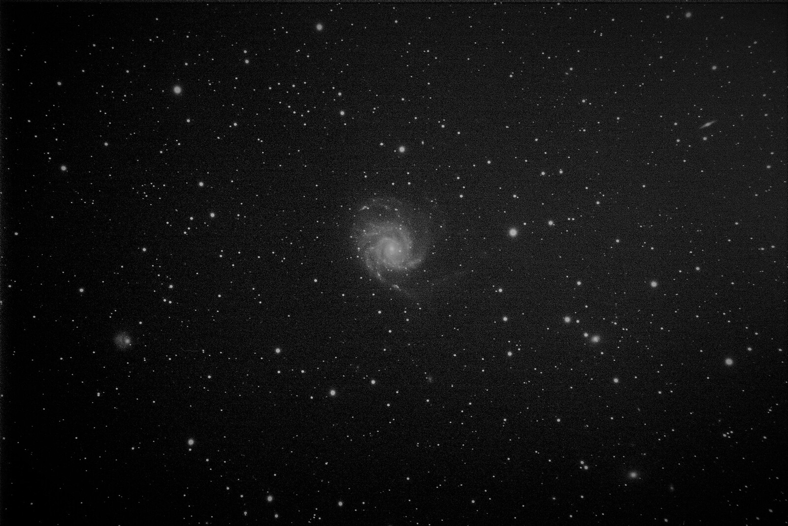 M101 Pinwheel Galaxy Mono 30 July 2021