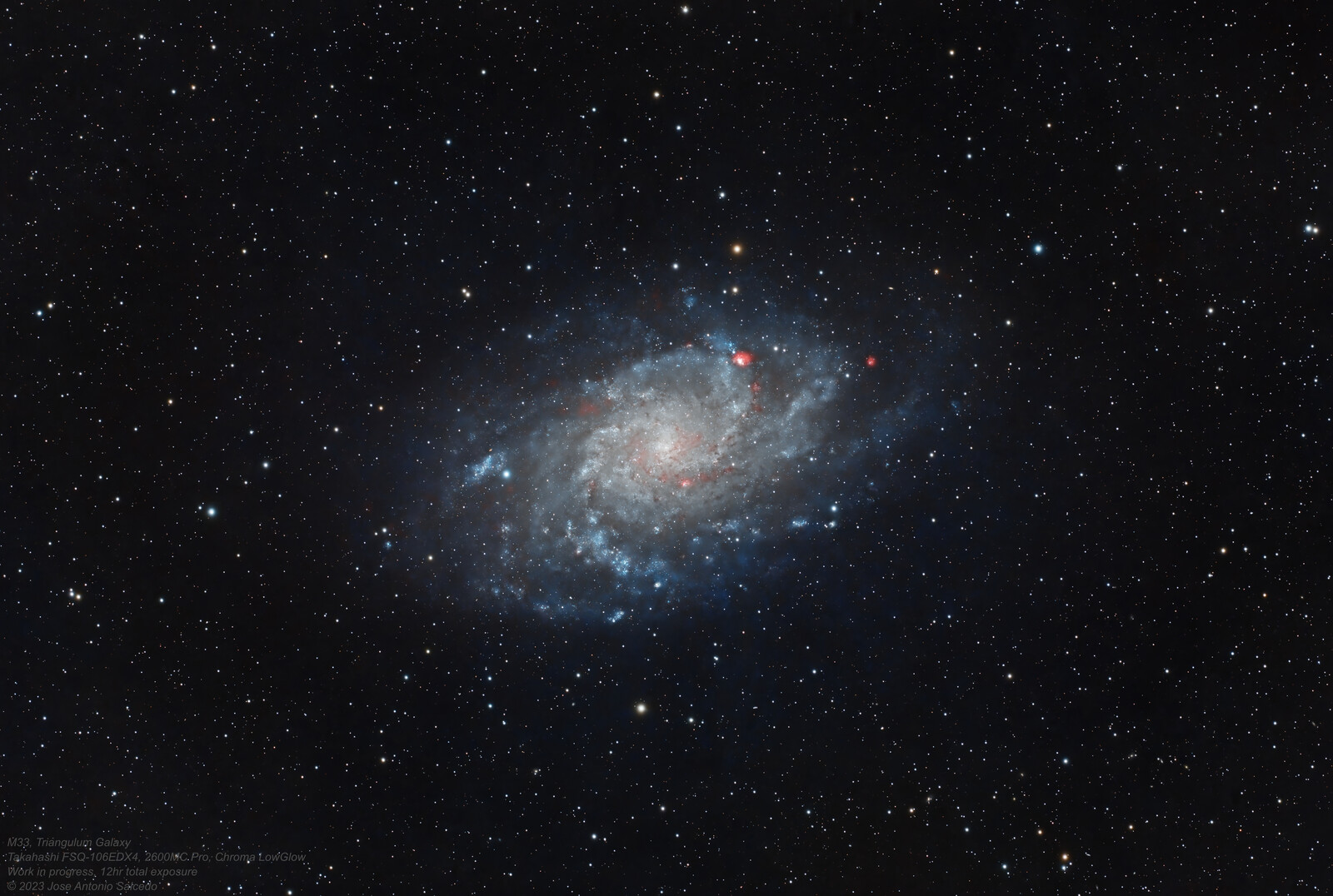 M33, Triangulum Galaxy (strictly broadband imaging)