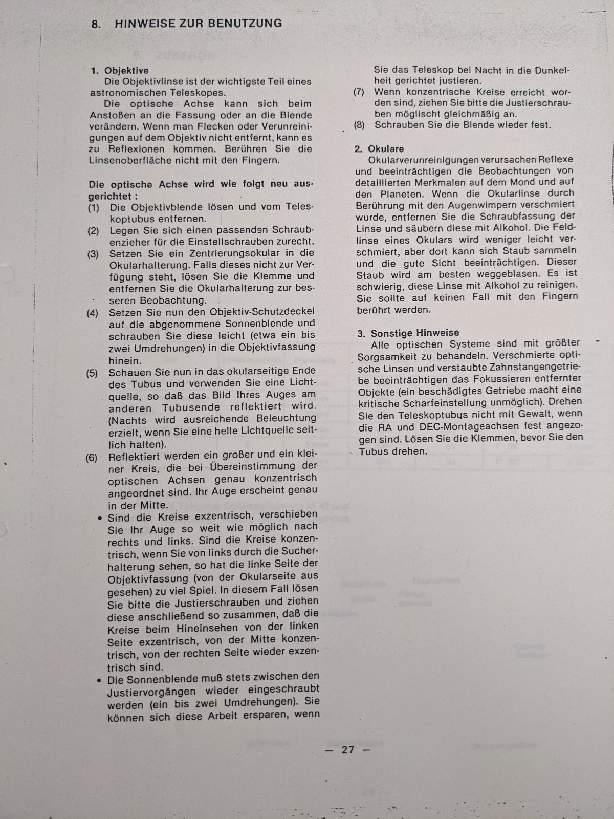 Pentax 100 complete operating instructions in German