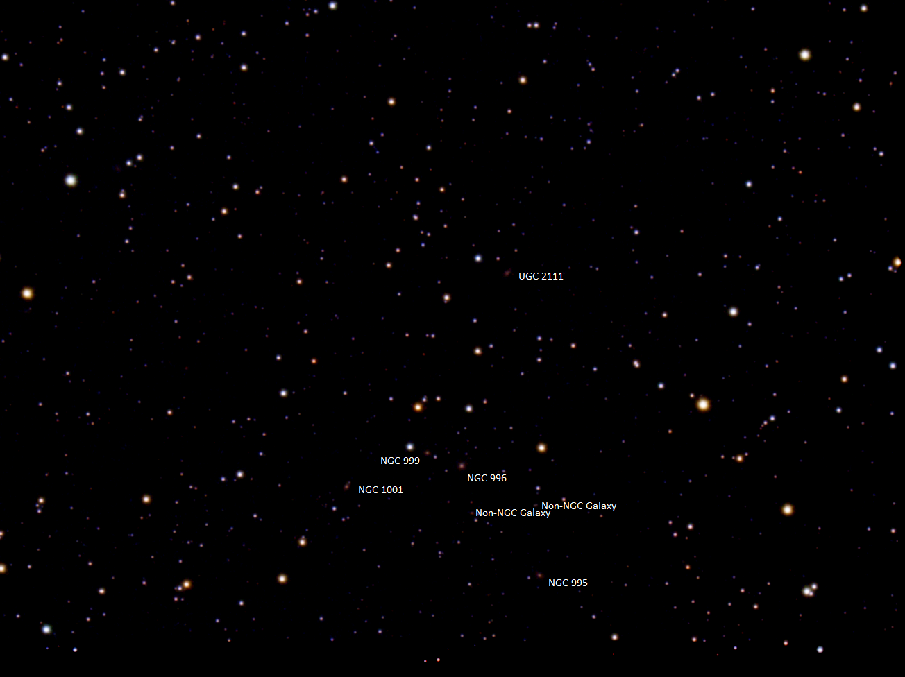 NGC 996 Group   Labeled