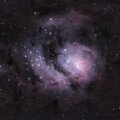 Messier 8 (Lagoon Nebula) -- test of using StarNet from within Siril 1.2.0-beta1