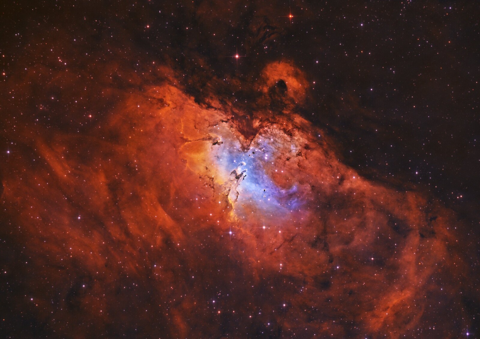 Eagle Nebula (M16) HO/SHO-Mix - GSO 6" f/5 Newtonian