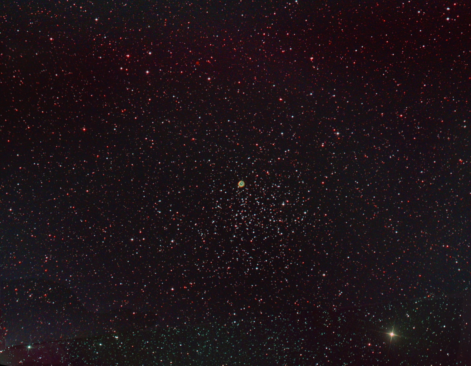M 46 area from 2019 and 2022; full field of the 8" f/4 newtonian and mod. Canon 600d/77d;