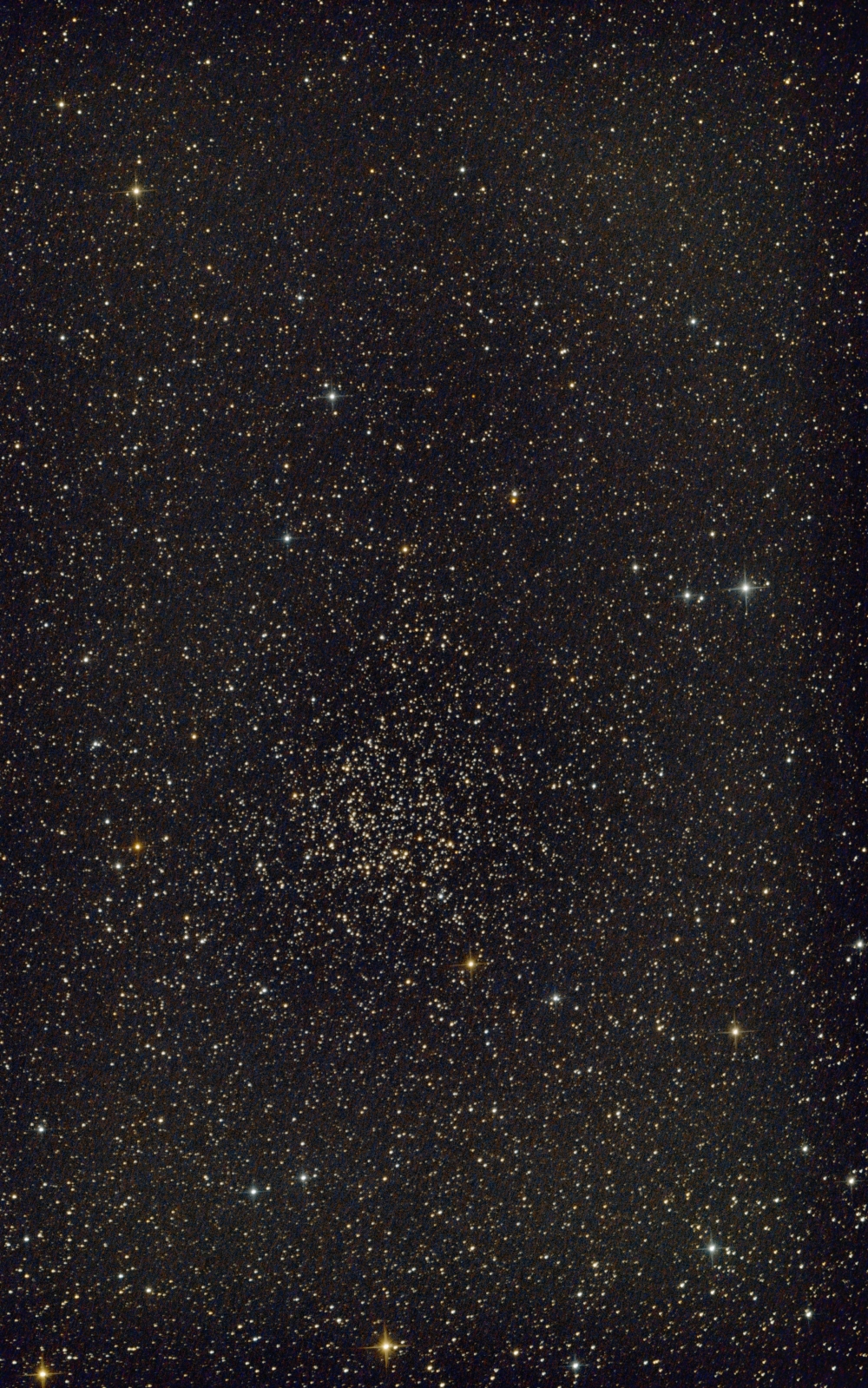 open cluster NGC 7789 from July 30th, 2019; 8" f/4 newtonian; only 35x30 sec; mod. Canon 77d; uv_ir filter;bortle 8 skies, over industrial area;