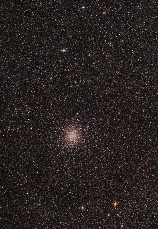 M22 in Sagittarius: North=top right! 6" f/3 Newtonian; mod. Canon 77d; 150x20 sec; Baader Skyglow filter; from June 26th, 2023; bortle 8-9 in S (power plant, industrial area)