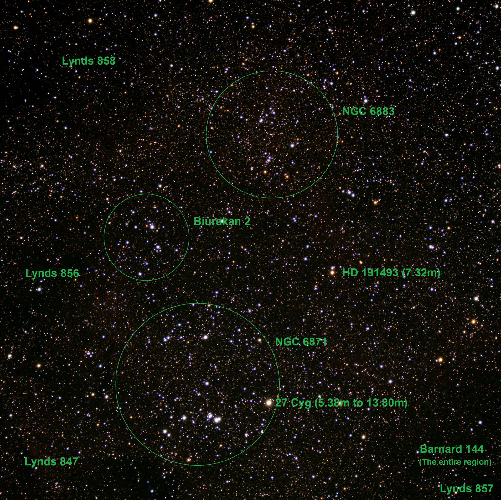 (NGC 6871) Stack 9frames 1080s WithDisplayStretch (GIMP Labels)