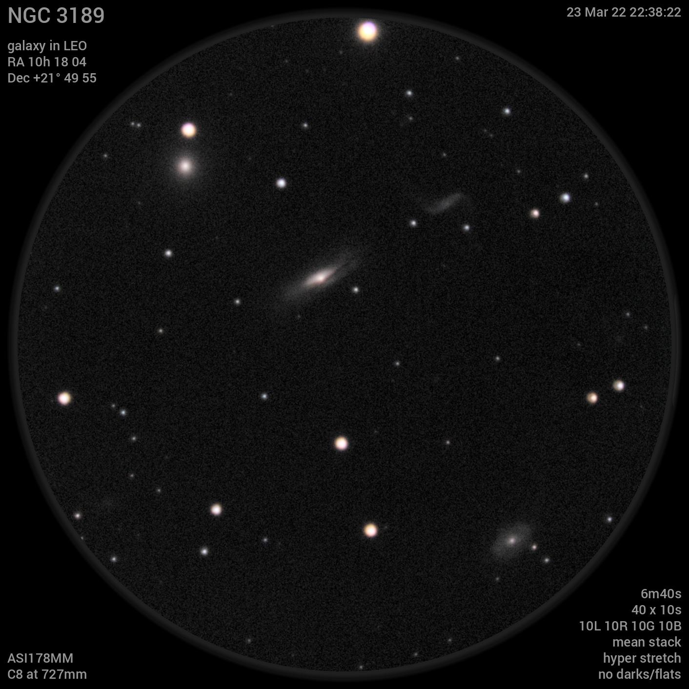 NGC 3189 23Mar22 22 38 23